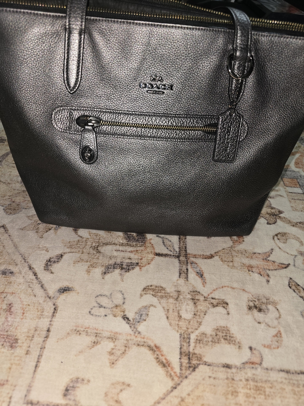 Coach Taylor Tote 23592 in Gunmetal
